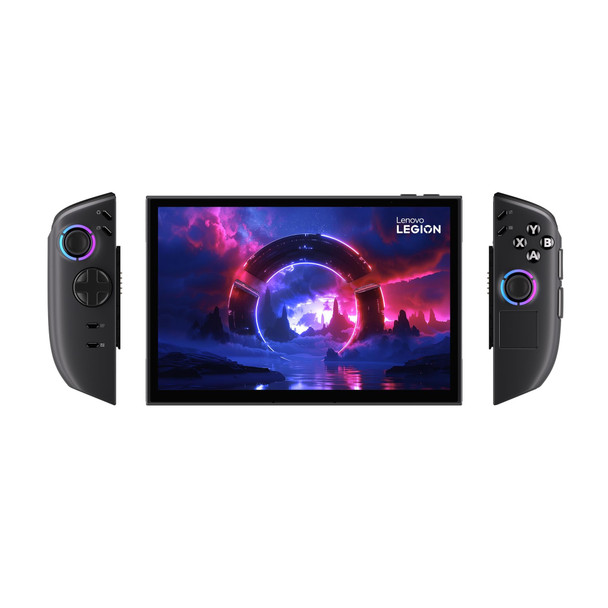 Lenovo Legion Go 8.8" Gaming Handheld – Front view showing 8.8-inch WUXGA OLED touchscreen in Eclipse Black finish