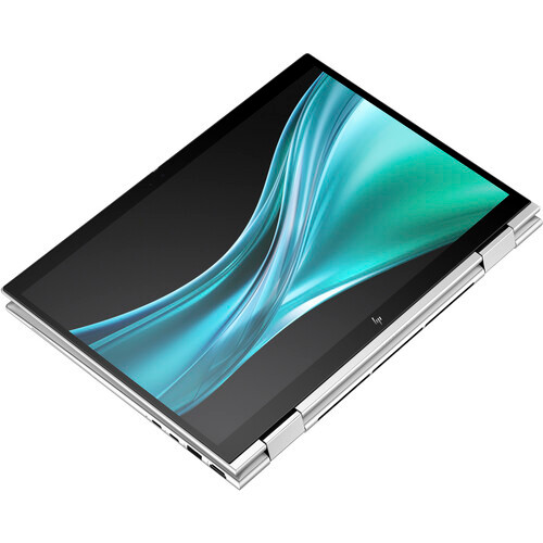 HP EliteBook x360 830 G11 13.3" Touch 2-in-1 Laptop – Folded into tablet mode showcasing 360-degree hinge and ultra-thin profile