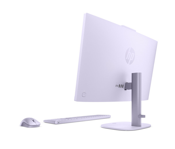 HP OmniStudio 24-cv0570m 23.8" Touch All-in-One – AMD Ryzen 5 40, 16GB RAM, 512GB SSD, Win 11 Home, Amethyst Haze – Manufacturer Renewed