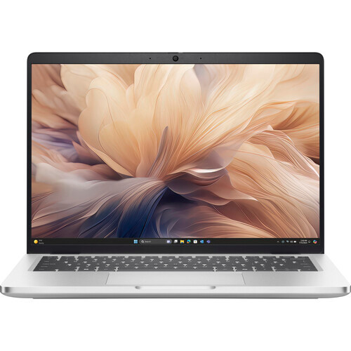 Dell Pro 14 14-inch FHD+ AI Business Laptop – Front angle view showing Platinum chassis and anti-glare 400-nit display