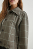 Rails North Check Jacket close up detail