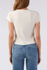 Amo Baby Tee in Oatmeal Heather back