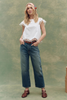 The Great the Super Bloom Eyelet Top full body