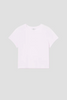 Agolde Adine Shrunken Tee in Rosewater by itself