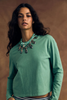 Xirena Terrance Tee Field Green close up front