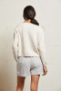 Perfect White Tee Riley Woven Stripe Short back