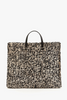 Clare V Summer Simple Tote Black/Cream Raffia by itself