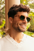 Krewe Colton Hawksbill 12k Polarized on square face, male model