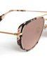 Krewe Coleman 24K Matte Black + Matte Sunday Tortoise Mirrored Sunglasses super close up by itself