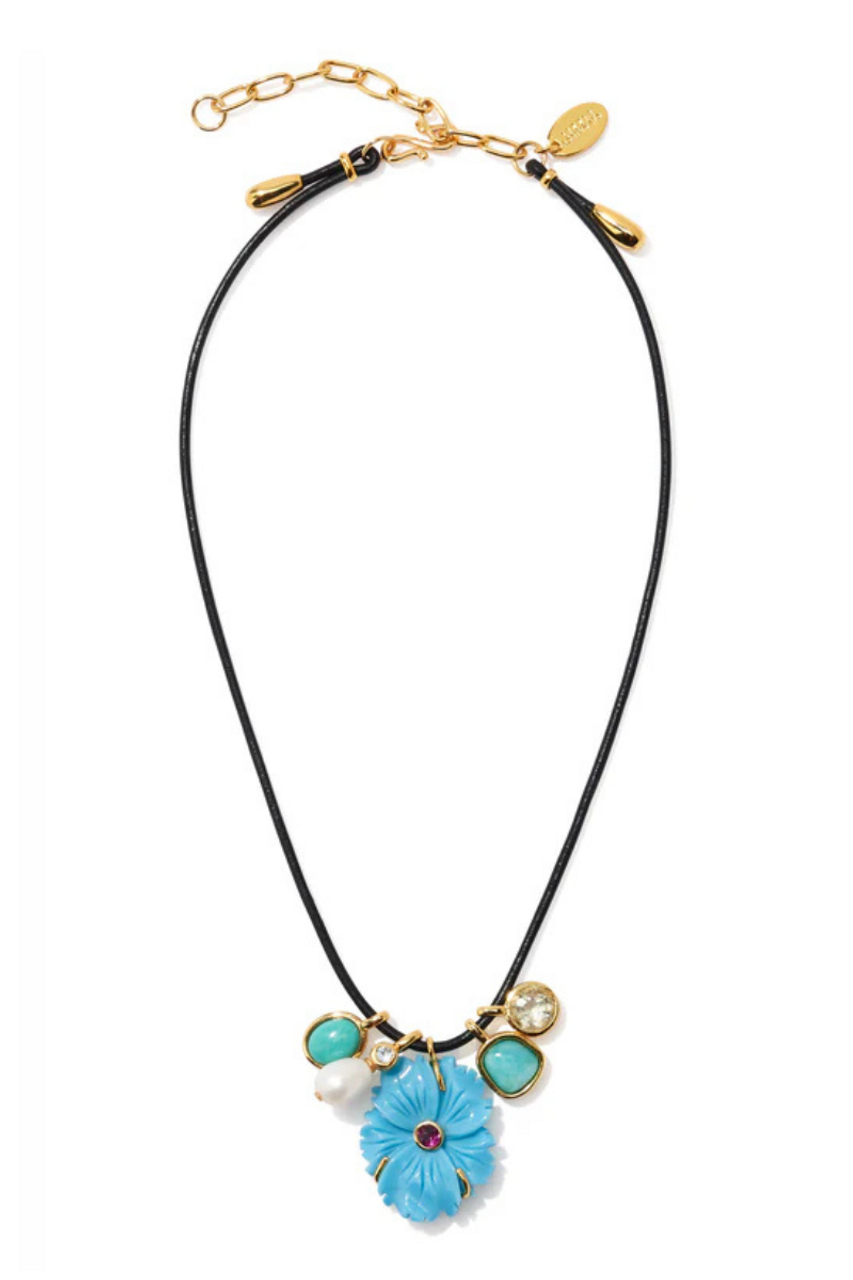 Lizzie Fortunato ピアス フラワー 花 スタッド フローラル Lizzie Fortunato Shibori Flower Necklace at Penelope T