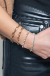 Adina Reyter Italian Chain link Bracelet shown on model