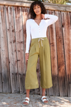 Sundry Wide Leg Cropped Pant full body front