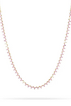 Adina Reyter Pink Sapphire Diamond Half Riviera Necklace close up