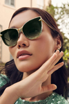 Krewe Laveau Nylon Pearlescent Sunglasses on model