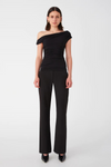 Misha Paison Drop Shoulder Top in Black front