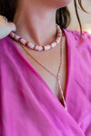 Xirena Emerson V-neck Top close up neckline