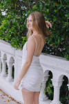 Amanda Uprichard London Sleeveless Mini Dress back
