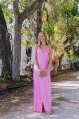 Amanda Uprichard Liberty Silk Maxi Dress front