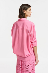 Essentiel Oversized Long Sleeve Button-down Shirt back view