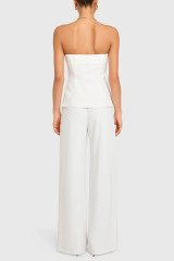 Amanda Uprichard Yadira Strapless Jumpsuit back