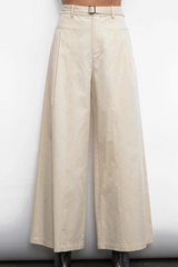 Greylin Hera Wide Leg Palazzo Twill Pant close up