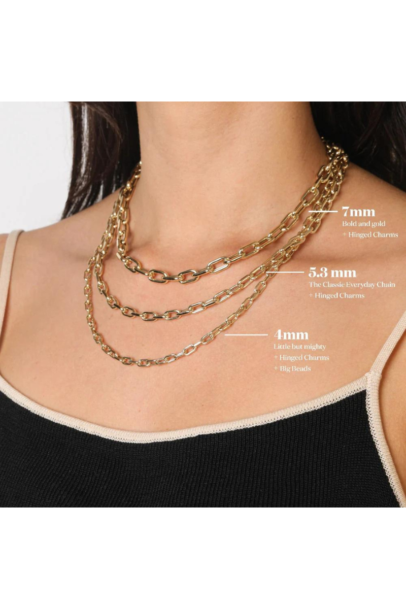 Adina Reyter 4mm 16inch Italian Link Necklace with necklace specifications