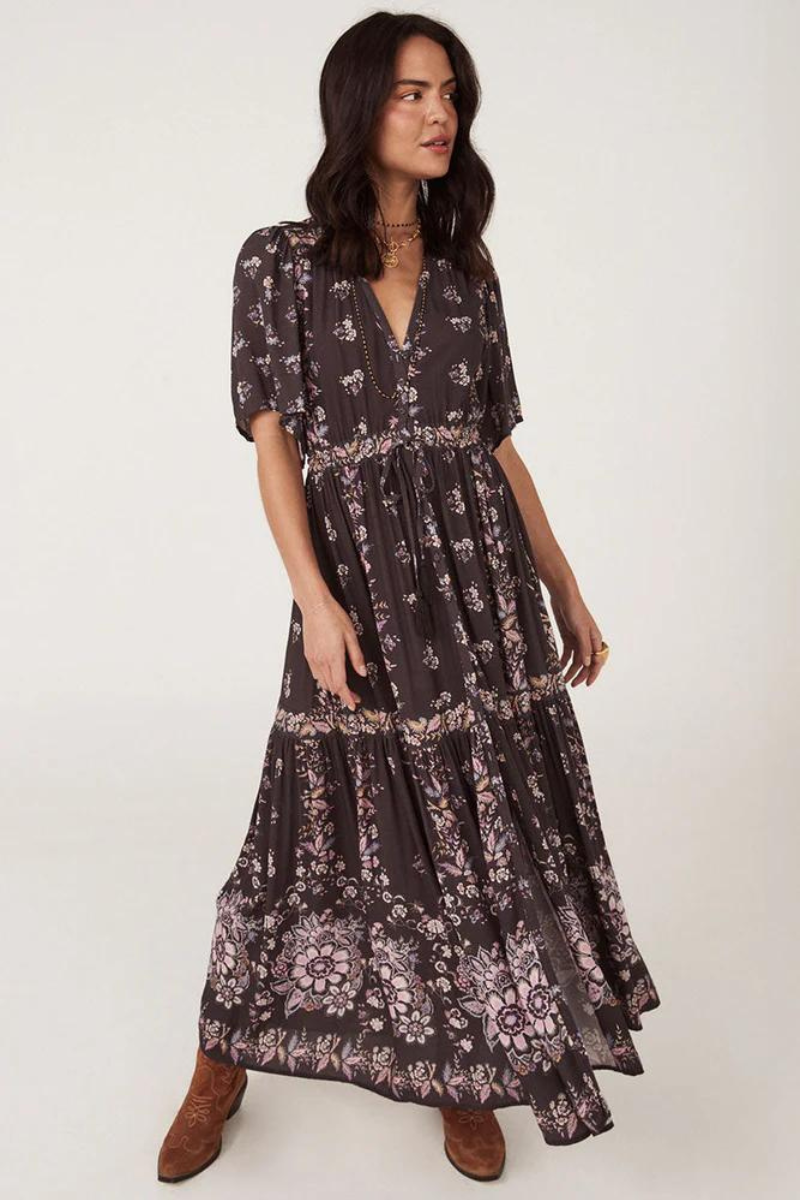 Spell Rebel Spirit Short Sleeve Gown front