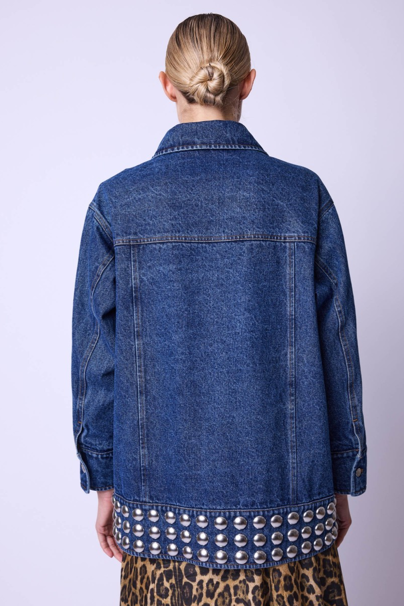 Berenice Veronica Denim Jacket w/ Studs back