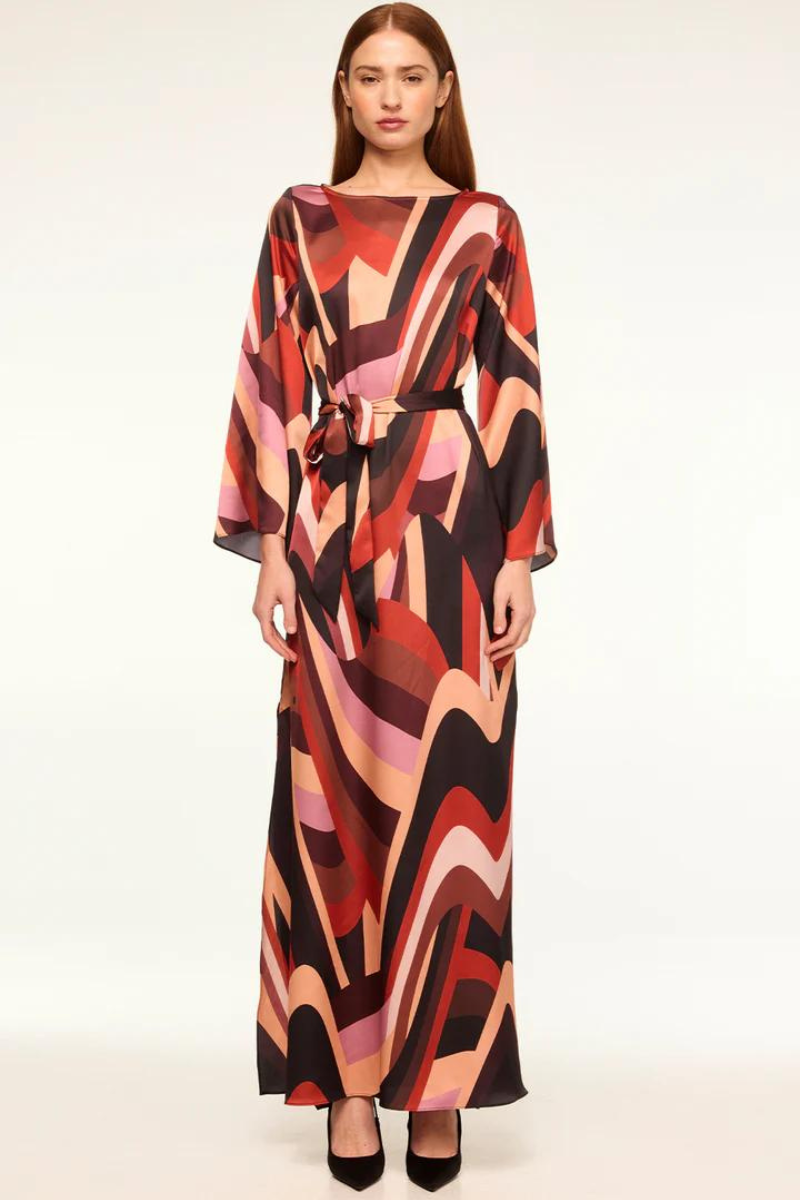 Misa Laurie Long Sleeve Maxi Dress front