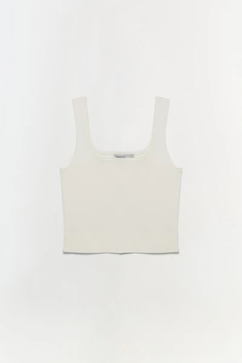 Simkhai Ramaina Tank Ivory by itself