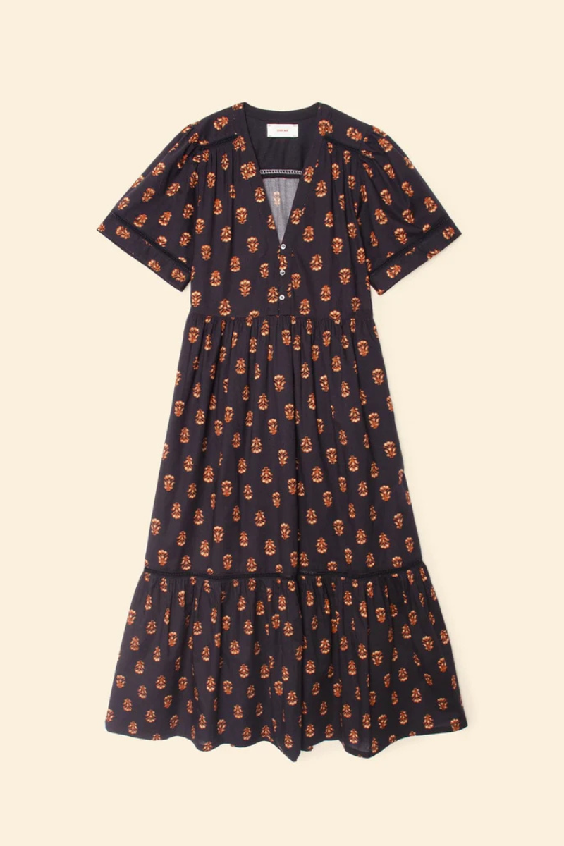 Xirena Goldin Midi Dress flat lay