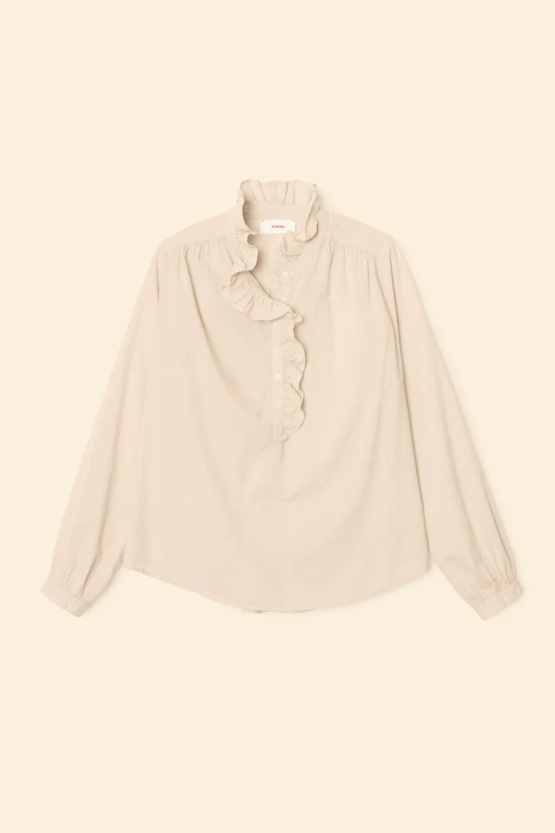 Xirena Caspian Top flat lay front