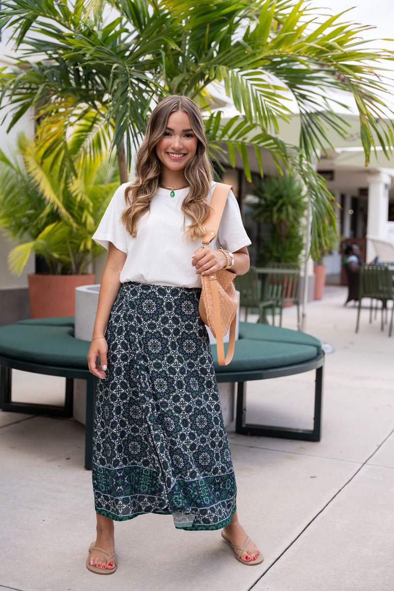 【PORTERNA】Bill Camo Mid-Length Skirt SKIRTS