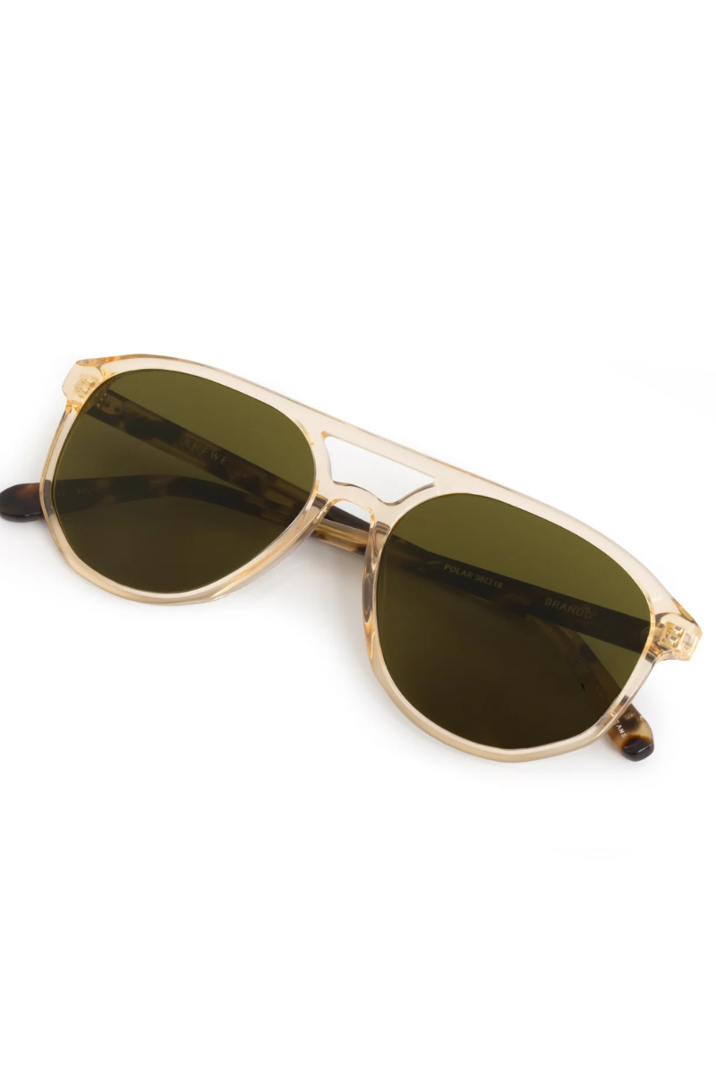 Krewe Brando Champagne Iberia Polarized folded