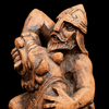 Seated Tyr Statue -Norse Pagan Statue - Wiccan and Witchcraft Altar tools & Supplies Side 2 detail Seated Tyr Statue -Norse Pagan Statue - Wiccan and Witchcraft Altar tools & Supplies Side 2 detail