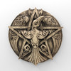 Crescent Raven Pentacle Plaque | witch wall decor | Wiccan & Pagan altar tile  | Wiccan Gifts & Decor - Altar supplies & Samhain decorations