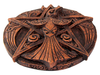 Samhain decoration | Crescent Raven Pentacle Plaque | witch wall decor | Wiccan & Pagan altar tile  | Wiccan Gifts, Decor & Altar supplies