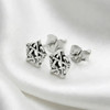 Crescent Moon Pentagram Earrings