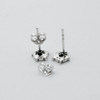 Moon Pentagram Stud Post Earrings made from .925 Sterling Silver