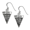 The Witches Wheel of the Year Pagan Jewelry Imbolg Earrings in Sterling Silver