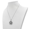 Wiccan pendant :  Moon Pentacle Witchcraft Necklace | .925 Sterling Silver Pentagram Jewelry