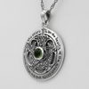 Moon Pentacle Necklace | Moldavite & 925 Sterling SIlver