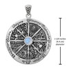 Wheel of the Year Moonstone Measurement 1.75 inch diameter