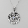 Charge of the Goddess Jewelry | Witch, Wiccan & Pagan Pendant | Moon Goddess Pentacle Necklace