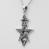 2nd Degree Coven Necklace, Wiccan Pentagram Necklace, Sterling Silver Witch Jewelry