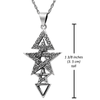 3rd Degree Witch Necklace, Wiccan Pentagram Necklace, Sterling Silver Coven Jewelry