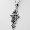 3rd Degree Witch Necklace, Wiccan Pentagram Necklace, Sterling Silver Coven Jewelry