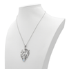 Sterling Silver Morrigan Goddess Pendant with Rainbow Moonstone