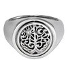 Pagan Jewelry: Tree of Life & Moonstone Flip Ring | Wiccan Gift