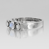 Embrace the magic of the Triple Goddess with this enchanting Sterling Silver Moonstone Ring, a stunning piece of Witchcraft jewelry perfect for Wiccan and Pagan practices.